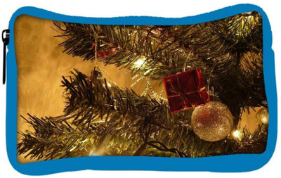 

Snoogg Eco Friendly Canvas Christmas Trees Lanterns Designer Student Pen Pencil Case Coin Purse Pouch Cosmetic Makeup Bag (BLUE) Pouch(Multicolor)