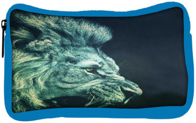 

Snoogg Eco Friendly Canvas Lion Fury Student Pen Pencil Case Coin Purse Pouch Cosmetic Makeup Bag (BLUE) Pouch(Multicolor)