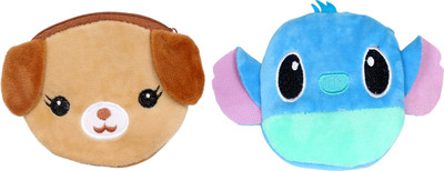 

Tickles Dog and Blue Bird Coin Purse Pocket For Girls Women kids Coin Purse(Multicolor)