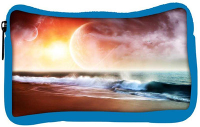 

Snoogg Eco Friendly Canvas Beach View Designer Student Pen Pencil Case Coin Purse Pouch Cosmetic Makeup Bag (BLUE) Pouch(Multicolor)