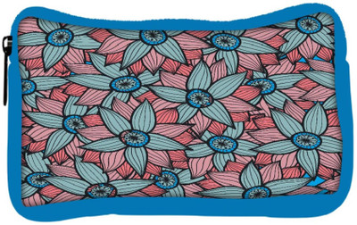 

Snoogg Eco Friendly Canvas Abstract Floral Background Student Pen Pencil Case Coin Purse Pouch Cosmetic Makeup Bag (BLUE) Pouch(Multicolor)