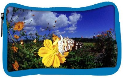 

Snoogg Eco Friendly Canvas Cool Butterfly Designer Student Pen Pencil Case Coin Purse Pouch Cosmetic Makeup Bag (BLUE) Pouch(Multicolor)