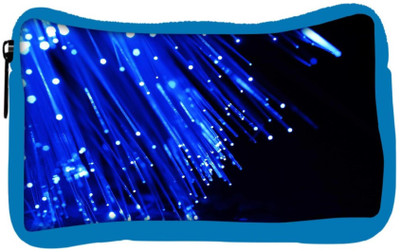

Snoogg Eco Friendly Canvas Fiber Optics Student Pen Pencil Case Coin Purse Pouch Cosmetic Makeup Bag (BLUE) Pouch(Multicolor)