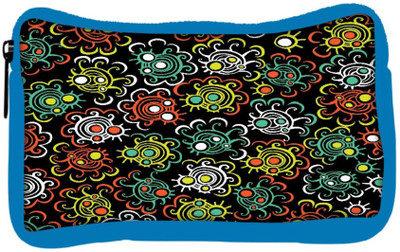 

Snoogg Eco Friendly Canvas Abstract Floral Background Student Pen Pencil Case Coin Purse Pouch Cosmetic Makeup Bag (BLUE) Pouch(Multicolor)