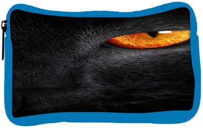 

Snoogg Eco Friendly Canvas Cat Eyes Student Pen Pencil Case Coin Purse Pouch Cosmetic Makeup Bag (BLUE) Pouch(Multicolor)