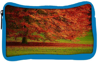 

Snoogg Eco Friendly Canvas Red Leaves Tree In Garden Designer Student Pen Pencil Case Coin Purse Pouch Cosmetic Makeup Bag (BLUE) Pouch(Multicolor)