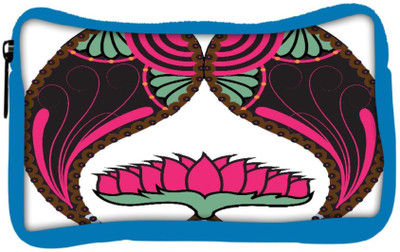 

Snoogg Eco Friendly Canvas Floral Paisley Design Student Pen Pencil Case Coin Purse Pouch Cosmetic Makeup Bag (BLUE) Pouch(Multicolor)