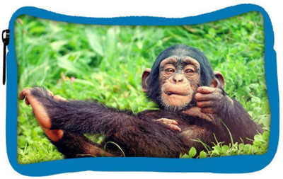 

Snoogg Eco Friendly Canvas Chimpanese Designer Student Pen Pencil Case Coin Purse Pouch Cosmetic Makeup Bag (BLUE) Pouch(Multicolor)