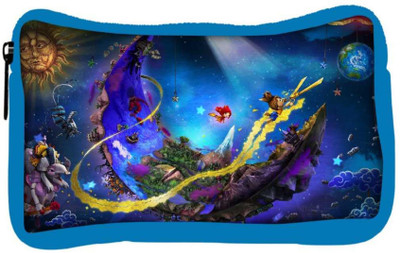 

Snoogg Eco Friendly Canvas Puppeteer In The Moon Designer Student Pen Pencil Case Coin Purse Pouch Cosmetic Makeup Bag (BLUE) Pouch(Multicolor)