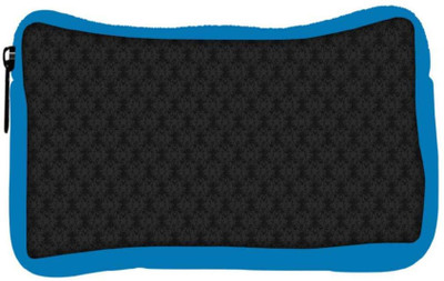 

Snoogg Eco Friendly Canvas Black Damask Designer Student Pen Pencil Case Coin Purse Pouch Cosmetic Makeup Bag (BLUE) Pouch(Multicolor)