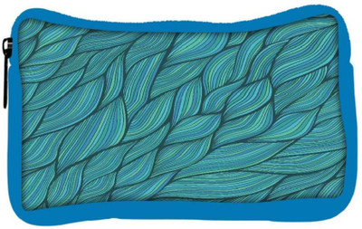 

Snoogg Eco Friendly Canvas Seamless Waves Texture Student Pen Pencil Case Coin Purse Pouch Cosmetic Makeup Bag (BLUE) Pouch(Multicolor)