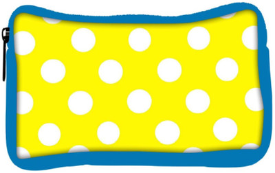 

Snoogg Eco Friendly Canvas Yellow Polka Dot Student Pen Pencil Case Coin Purse Pouch Cosmetic Makeup Bag (BLUE) Pouch(Multicolor)