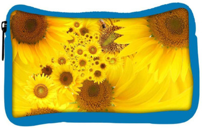 

Snoogg Eco Friendly Canvas Yellow Sunflowers Designer Student Pen Pencil Case Coin Purse Pouch Cosmetic Makeup Bag (BLUE) Pouch(Multicolor)