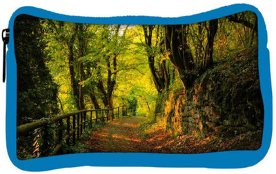 

Snoogg Eco Friendly Canvas Forest Way Designer Student Pen Pencil Case Coin Purse Pouch Cosmetic Makeup Bag (BLUE) Pouch(Multicolor)