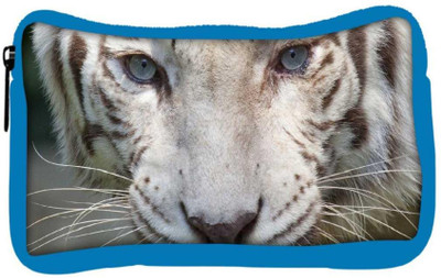 

Snoogg Eco Friendly Canvas White Tiger Designer Student Pen Pencil Case Coin Purse Pouch Cosmetic Makeup Bag (BLUE) Pouch(Multicolor)