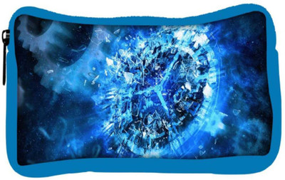 

Snoogg Eco Friendly Canvas Blue Clock Abstract Designer Student Pen Pencil Case Coin Purse Pouch Cosmetic Makeup Bag (BLUE) Pouch(Multicolor)