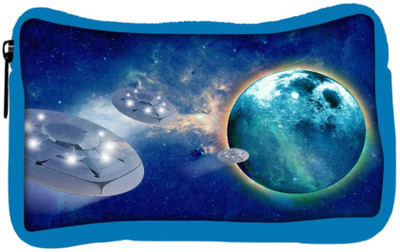 

Snoogg Eco Friendly Canvas Aliens Spacecrafts Student Pen Pencil Case Coin Purse Pouch Cosmetic Makeup Bag (BLUE) Pouch(Multicolor)