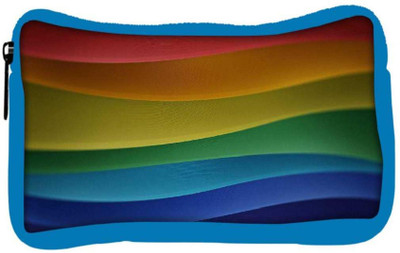 

Snoogg Eco Friendly Canvas Abstract Colorful Strips Designer Student Pen Pencil Case Coin Purse Pouch Cosmetic Makeup Bag (BLUE) Pouch(Multicolor)