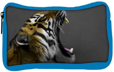 

Snoogg Eco Friendly Canvas Tiger Roar Designer Student Pen Pencil Case Coin Purse Pouch Cosmetic Makeup Bag (BLUE) Pouch(Multicolor)