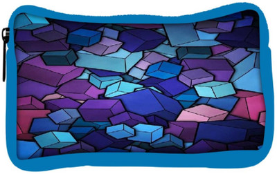 

Snoogg Eco Friendly Canvas Square Shapes Student Pen Pencil Case Coin Purse Pouch Cosmetic Makeup Bag (BLUE) Pouch(Multicolor)