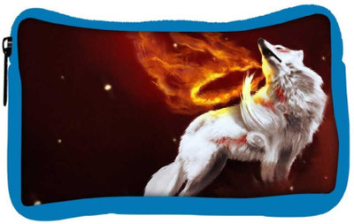 

Snoogg Eco Friendly Canvas White Wolf Designer Student Pen Pencil Case Coin Purse Pouch Cosmetic Makeup Bag (BLUE) Pouch(Multicolor)