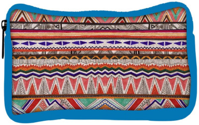 

Snoogg Eco Friendly Canvas Fabric Aztec Student Pen Pencil Case Coin Purse Pouch Cosmetic Makeup Bag (BLUE) Pouch(Multicolor)