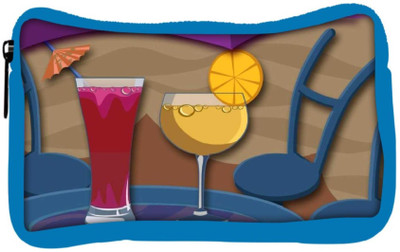 

Snoogg Eco Friendly Canvas Cocktail Sundays 2463 Student Pen Pencil Case Coin Purse Pouch Cosmetic Makeup Bag (BLUE) Pouch(Multicolor)