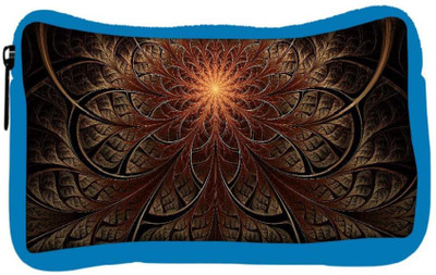 

Snoogg Eco Friendly Canvas Fractal Lines Abstract Designer Student Pen Pencil Case Coin Purse Pouch Cosmetic Makeup Bag (BLUE) Pouch(Multicolor)