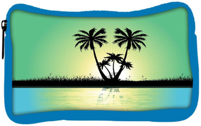 

Snoogg Eco Friendly Canvas Abstract Tropical Background Student Pen Pencil Case Coin Purse Pouch Cosmetic Makeup Bag (BLUE) Pouch(Multicolor)