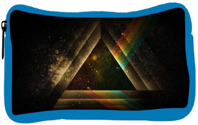

Snoogg Eco Friendly Canvas Abstract Triangle Designer Student Pen Pencil Case Coin Purse Pouch Cosmetic Makeup Bag (BLUE) Pouch(Multicolor)
