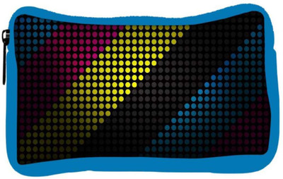 

Snoogg Eco Friendly Canvas Multiocolor Strips Designer Student Pen Pencil Case Coin Purse Pouch Cosmetic Makeup Bag (BLUE) Pouch(Multicolor)