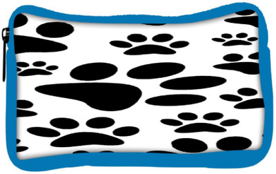 

Snoogg Eco Friendly Canvas Dog Stamps Student Pen Pencil Case Coin Purse Pouch Cosmetic Makeup Bag (BLUE) Pouch(Multicolor)