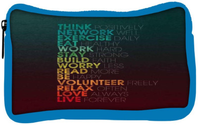

Snoogg Eco Friendly Canvas Forever Student Pen Pencil Case Coin Purse Pouch Cosmetic Makeup Bag (BLUE) Pouch(Multicolor)