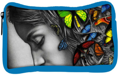 

Snoogg Eco Friendly Canvas Butterfly Girl Student Pen Pencil Case Coin Purse Pouch Cosmetic Makeup Bag (BLUE) Pouch(Multicolor)