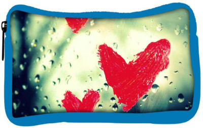 

Snoogg Eco Friendly Canvas Red Heart Designer Student Pen Pencil Case Coin Purse Pouch Cosmetic Makeup Bag (BLUE) Pouch(Multicolor)
