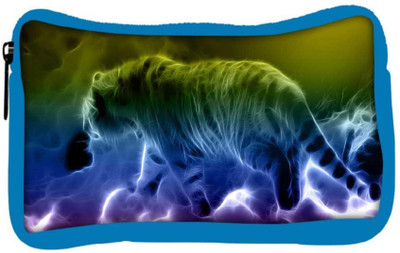 

Snoogg Eco Friendly Canvas Neon Tiger Walking Designer Student Pen Pencil Case Coin Purse Pouch Cosmetic Makeup Bag (BLUE) Pouch(Multicolor)