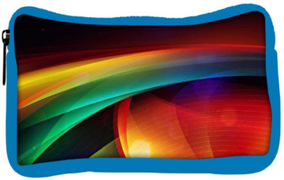 

Snoogg Eco Friendly Canvas Abstract Mixed Color Designer Student Pen Pencil Case Coin Purse Pouch Cosmetic Makeup Bag (BLUE) Pouch(Multicolor)