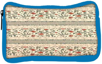 

Snoogg Eco Friendly Canvas Floral Pattern Red And Cream Student Pen Pencil Case Coin Purse Pouch Cosmetic Makeup Bag (BLUE) Pouch(Multicolor)