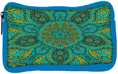 

Snoogg Eco Friendly Canvas Ornamental Lace Pattern Student Pen Pencil Case Coin Purse Pouch Cosmetic Makeup Bag (BLUE) Pouch(Multicolor)
