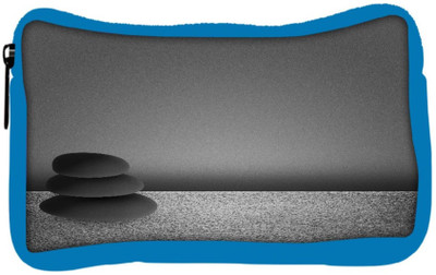 

Snoogg Eco Friendly Canvas Black Zen Stones Background Student Pen Pencil Case Coin Purse Pouch Cosmetic Makeup Bag (BLUE) Pouch(Multicolor)