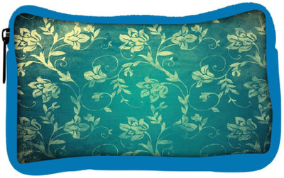 

Snoogg Eco Friendly Canvas Grunge Flower Teal Student Pen Pencil Case Coin Purse Pouch Cosmetic Makeup Bag (BLUE) Pouch(Multicolor)