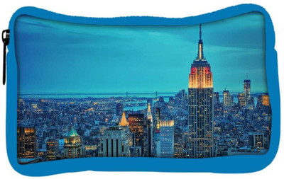 

Snoogg Eco Friendly Canvas New York Tower Designer Student Pen Pencil Case Coin Purse Pouch Cosmetic Makeup Bag (BLUE) Pouch(Multicolor)