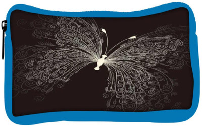 

Snoogg Eco Friendly Canvas Butterly Graphic Student Pen Pencil Case Coin Purse Pouch Cosmetic Makeup Bag (BLUE) Pouch(Multicolor)