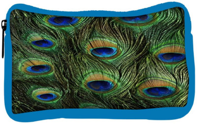 

Snoogg Eco Friendly Canvas Feather Pattern Student Pen Pencil Case Coin Purse Pouch Cosmetic Makeup Bag (BLUE) Pouch(Multicolor)