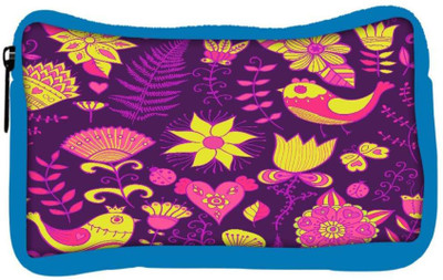 

Snoogg Eco Friendly Canvas Seamless Texture With Flowers Student Pen Pencil Case Coin Purse Pouch Cosmetic Makeup Bag (BLUE) Pouch(Multicolor)