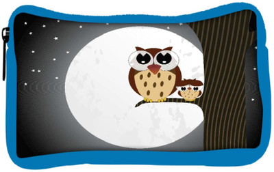 

Snoogg Eco Friendly Canvas Owl Sit On Branch With Baby Owl Student Pen Pencil Case Coin Purse Pouch Cosmetic Makeup Bag (BLUE) Pouch(Multicolor)