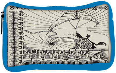 

Snoogg Eco Friendly Canvas Abstract Play Card Vintage Student Pen Pencil Case Coin Purse Pouch Cosmetic Makeup Bag (BLUE) Pouch(Multicolor)