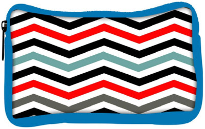 

Snoogg Eco Friendly Canvas Frequency Multicolour Student Pen Pencil Case Coin Purse Pouch Cosmetic Makeup Bag (BLUE) Pouch(Multicolor)