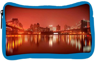 

Snoogg Eco Friendly Canvas Brooklyn Red Cityscape Designer Student Pen Pencil Case Coin Purse Pouch Cosmetic Makeup Bag (BLUE) Pouch(Multicolor)