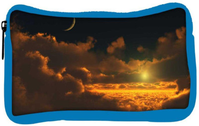 

Snoogg Eco Friendly Canvas Cloudy View Designer Student Pen Pencil Case Coin Purse Pouch Cosmetic Makeup Bag (BLUE) Pouch(Multicolor)
